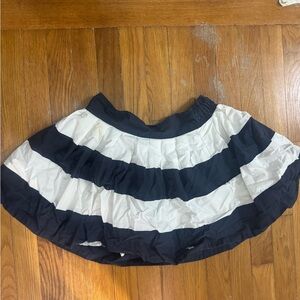 Abercrombie and fitch Women’s Navy and White Striped Flared Skirt